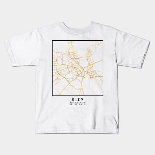 KIEV UKRAINE CITY STREET MAP ART Kids T-Shirt